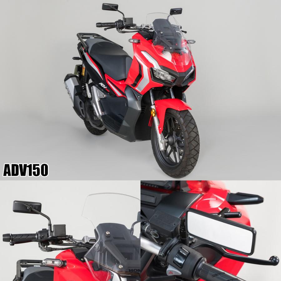 TANAX リトラミラー ハンドルマウントミラー  クロームメッキ ブラック シルバー鏡 左右共通 片側1本 AVA10 正ネジ 10mmタナックス  ナポレオン | NAPOLEON | 06