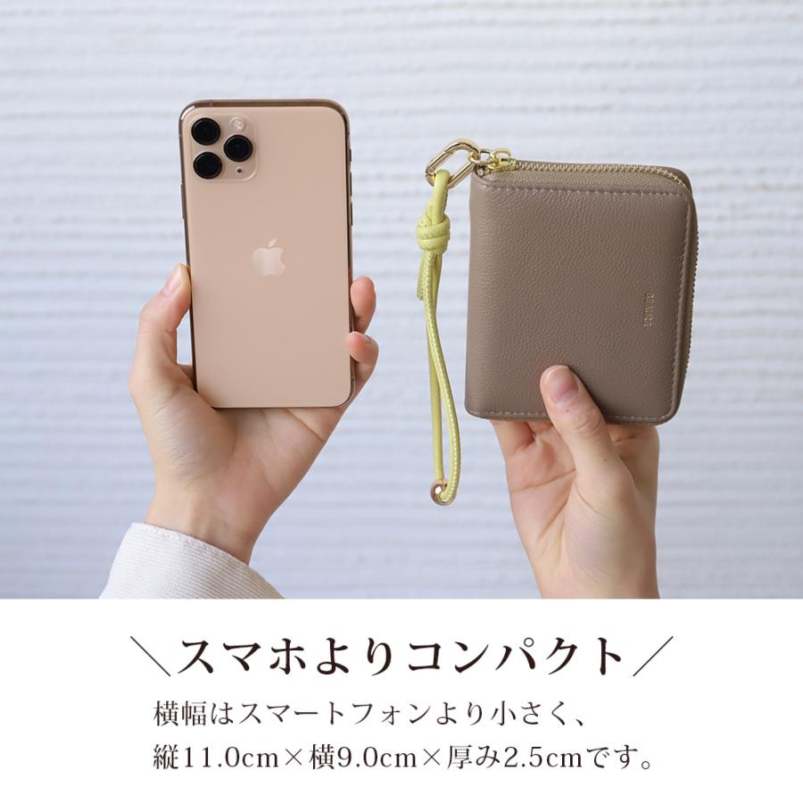 財布 レディース 二つ折り ミニ財布 コンパクト 本革 レザー 春 ツートン ブランド ビュレ ヴュレ 女性用 金運 | Beau're | 15