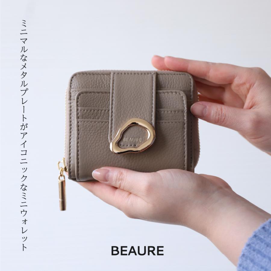財布 コンパクト 本革 レディース 二つ折り レザー 小型 ブランド ビュレ ヴュレ 女性用 金運 30代 40代 50代 おしゃれ 母の日 | Beau're