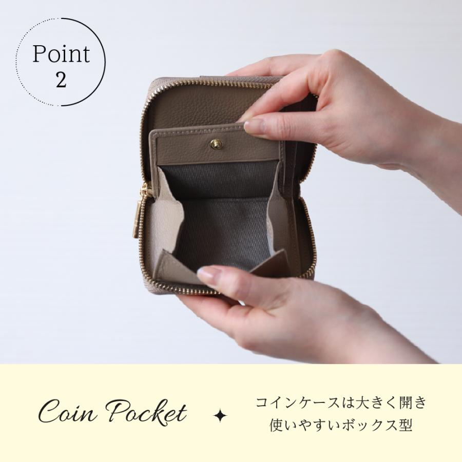 財布 コンパクト 本革 レディース 二つ折り レザー 小型 ブランド ビュレ ヴュレ 女性用 金運 30代 40代 50代 おしゃれ 母の日 | Beau're | 10