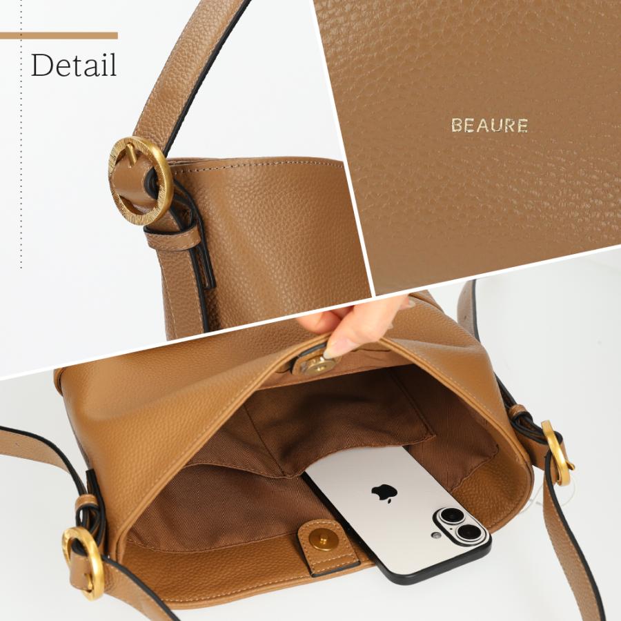 ショルダーバッグ 2WAY レディース 本革 カウレザー ブランド BEAURE ビュレ ヴュレ シンプル 母の日 | Beau're | 09