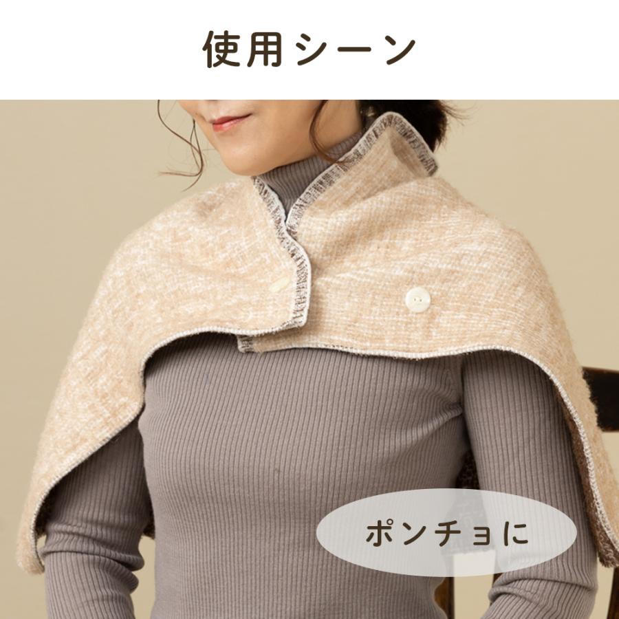 ネックウォーマー レディース アルパカ ポンチョ 温活 保温 防寒 冬 首