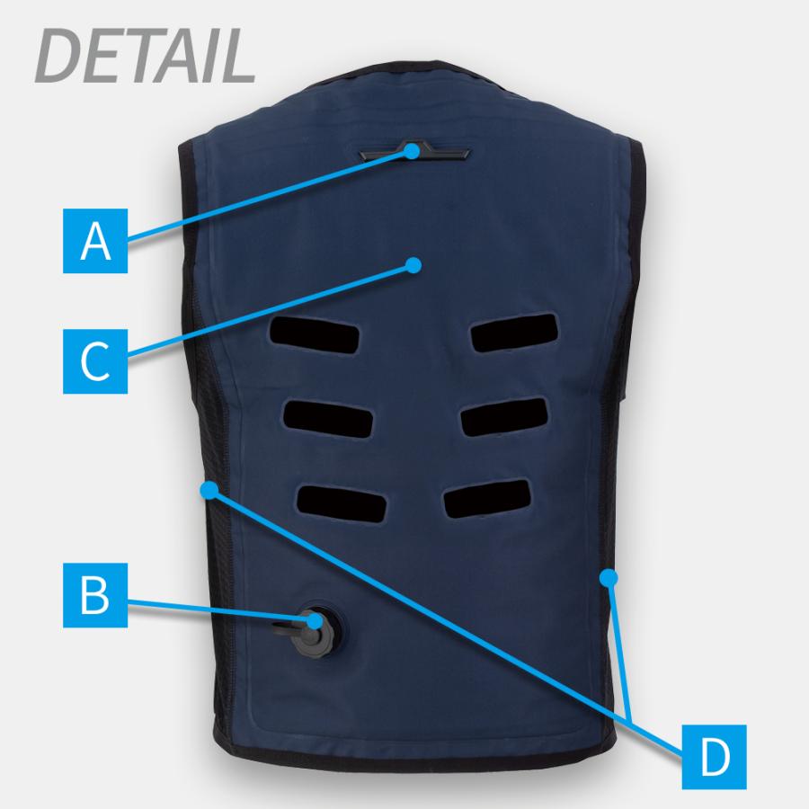 アクアウォーターベスト 水冷服 冷却 接触冷感 熱中症 暑さ対策 グッズ 節電 爆買 |  | 06