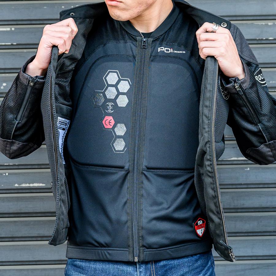 バイク プロテクター ガードインナーベスト メンズ レディース 兼用