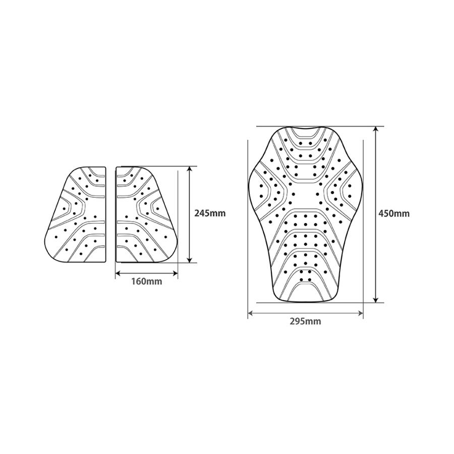 バイク タクティカルガードベストCE  メンズ レディース 兼用 ブラック BPJ-04P POi DESIGNS 吸汗冷感 アウター 胸 胸部 脊椎 腰 | ブランド登録なし | 03