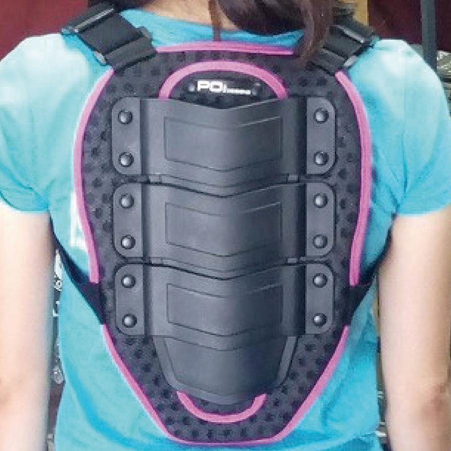 バイク プロテクター  キッズ レディース  ブルー ピンク 背中 バックプロテクターミニ BPM-01 ベベルギア POi DESIGNS タンデム スノーボード スノボ | ブランド登録なし | 05