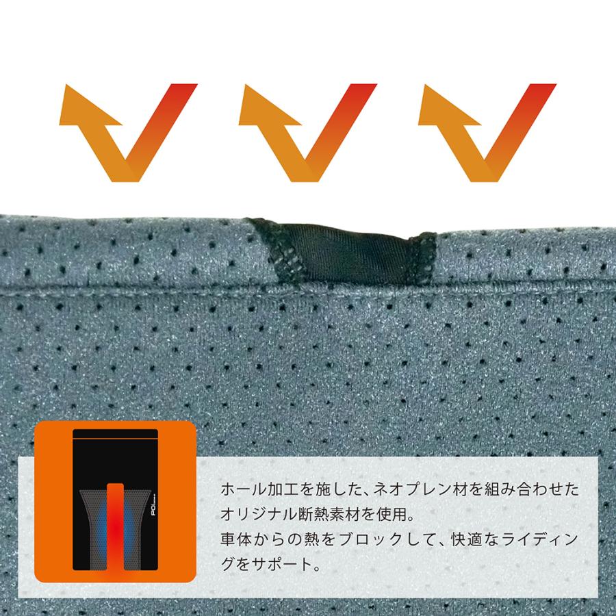 バイク インナーウェア ヒートブロックインナーパンツ メンズ レディース  ブラック  BPP-03 POi DESIGNS アンダーウェア 吸汗冷感 クールマックス | ブランド登録なし | 03