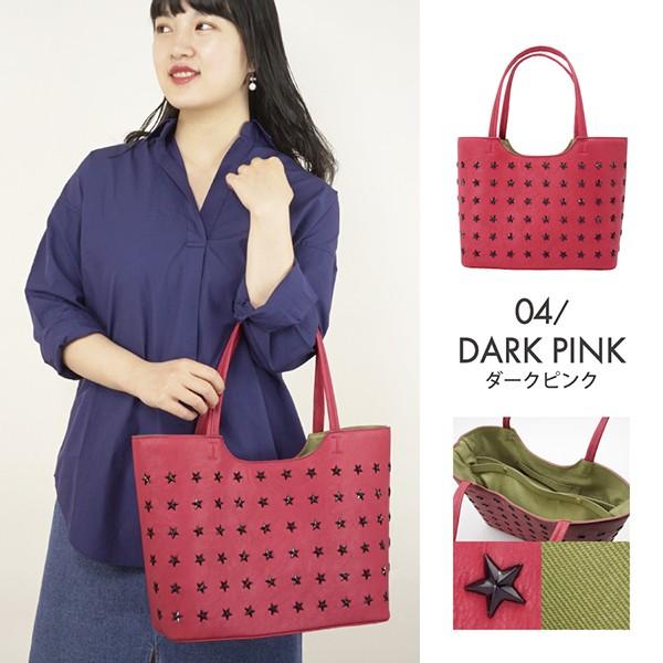 トートバッグ レディース スタースタッズ 合皮 軽量 大容量 収納力 A4対応 女性 通勤 通学 旅行 カバン 新作 プレゼント |  | 05
