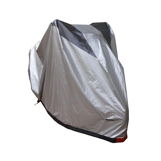 バイクカバー チェーンカバー ワンタッチ 前後ロック穴付 Lサイズ シルバー×ガンメタ LEAD リード工業 スピード装着 小型 中型 大型 | リード工業 | 02