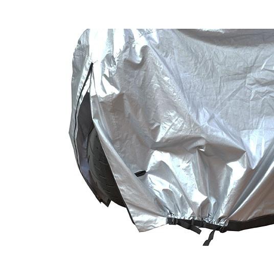 バイクカバー チェーンカバー ワンタッチ 前後ロック穴付 Lサイズ シルバー×ガンメタ LEAD リード工業 スピード装着 小型 中型 大型 | リード工業 | 05