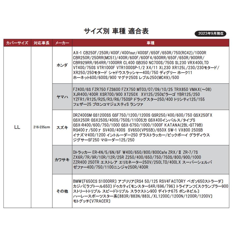 バイク カバー Ｌサイズ 防水 厚手 ブラック 高撥水 高耐久 前後鍵穴付き オートバイ バイク用カバー 風飛び防止 盗難防止 防風 防埃 防雨 防雪 | リード工業 | 06