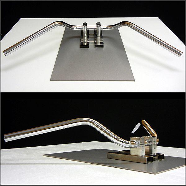 クラシックバーハンドル 12cm 中型車・大型車バイク用 汎用品 | ブランド登録なし | 01