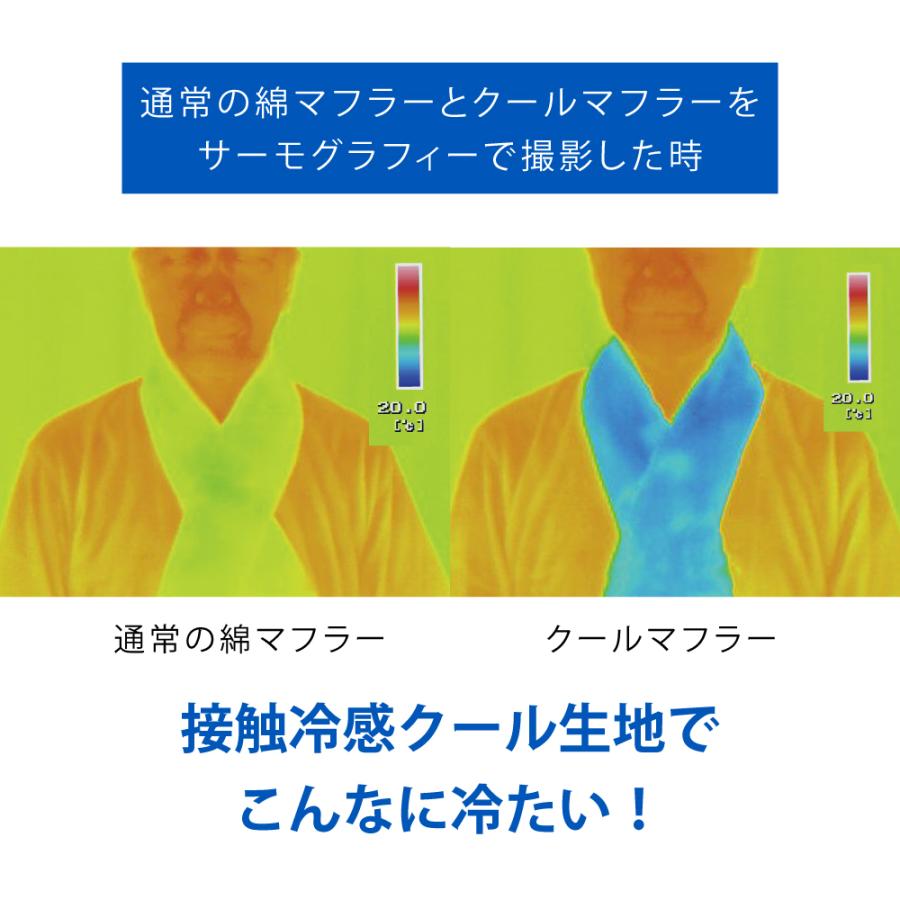 ストール 保冷剤付き 日本製 クールマフラー暑さ UVカット 熱中症対策 ひんやり 接触冷感 クール糸 母の日 |  | 06
