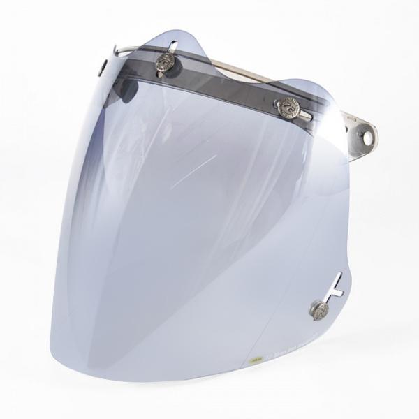 72JAM 開閉式フリップアップベース一体型 3D 立体コンペシールド ジェットヘルメット シールド   フラッシュミラーブルー  汎用品 CPSB06 | ブランド登録なし