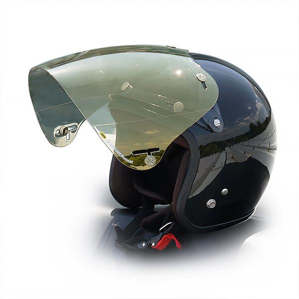 72JAM 開閉式フリップアップベース一体型 3D 立体コンペシールド ジェットヘルメット  フラッシュミラーシャンパンゴールド  汎用品 CPSB07 | ブランド登録なし | 02