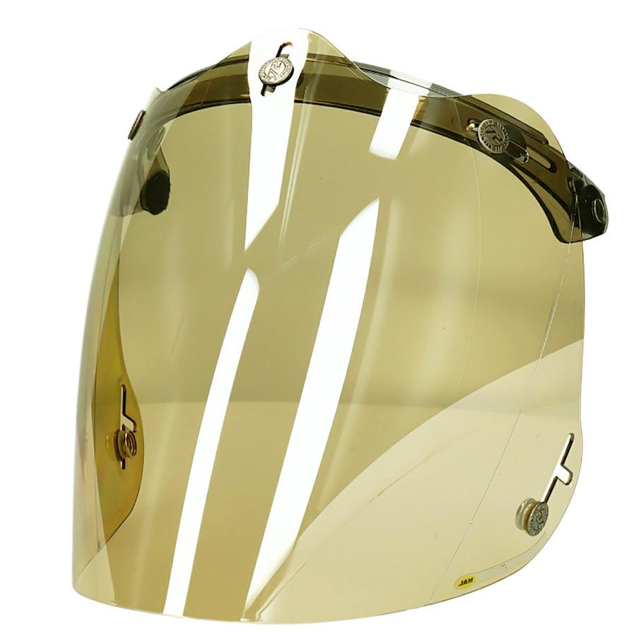 72JAM 開閉式フリップアップベース一体型 3D 立体コンペシールド ジェットヘルメット  フラッシュミラーイエロー メンズ レディース CPSB07 | ブランド登録なし