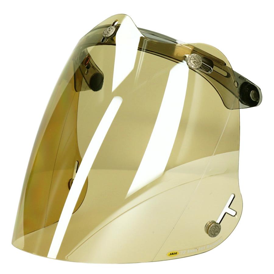 72JAM 開閉式フリップアップベース一体型 3D 立体コンペシールド ジェットヘルメット  フラッシュミラーイエロー メンズ レディース CPSB07 | ブランド登録なし | 02