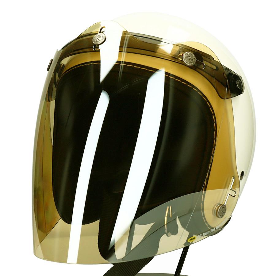 72JAM 開閉式フリップアップベース一体型 3D 立体コンペシールド ジェットヘルメット  フラッシュミラーイエロー メンズ レディース CPSB07 | ブランド登録なし | 03