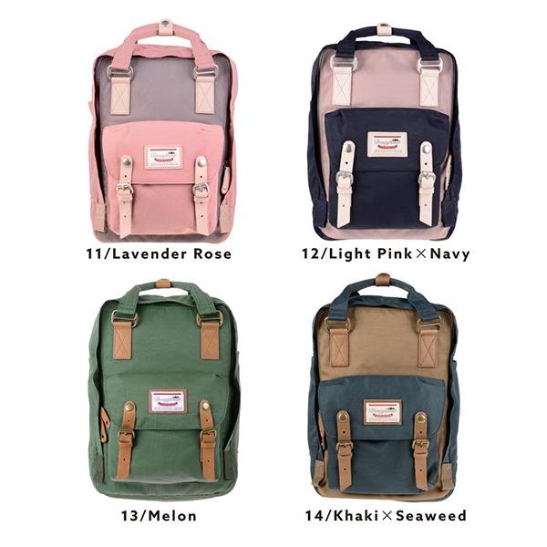 ❤ Doughnut ドーナツ 大容量 スクエア リュック ❤ ローズ×グレー Doughnut 【SALE 33％OFF】 ドーナツ リュック MACAROON