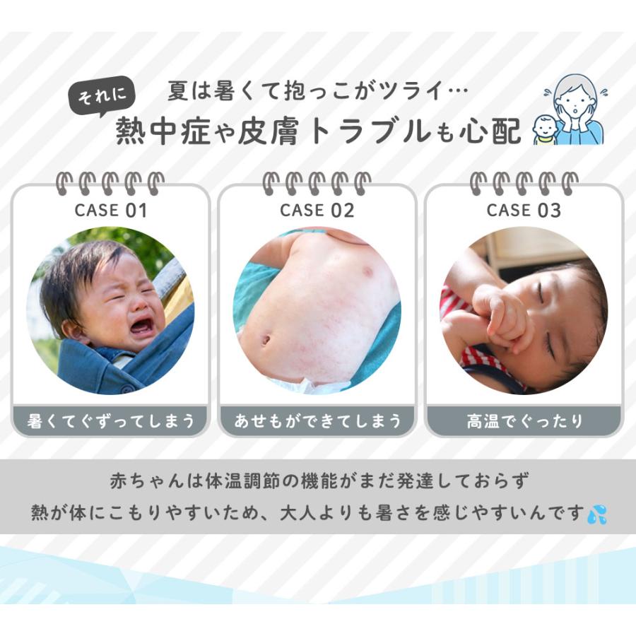 よだれカバー 冷却パッド ひんやり ベビー 赤ちゃん 暑さ対策 子ども 抱っこ紐 | エイテックス | 07