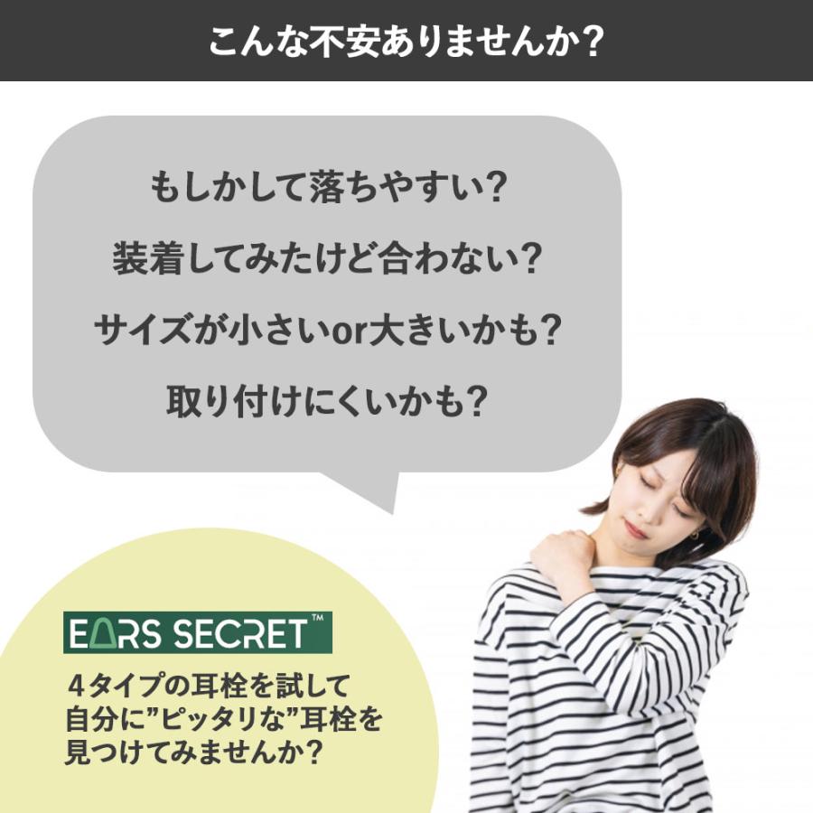 耳栓 お試しセット 高品質低反発フォーム ウレタン素材 男女兼用 安眠 快眠 就寝 飛行機 旅行 工事 読書 Ears Secret |  | 01