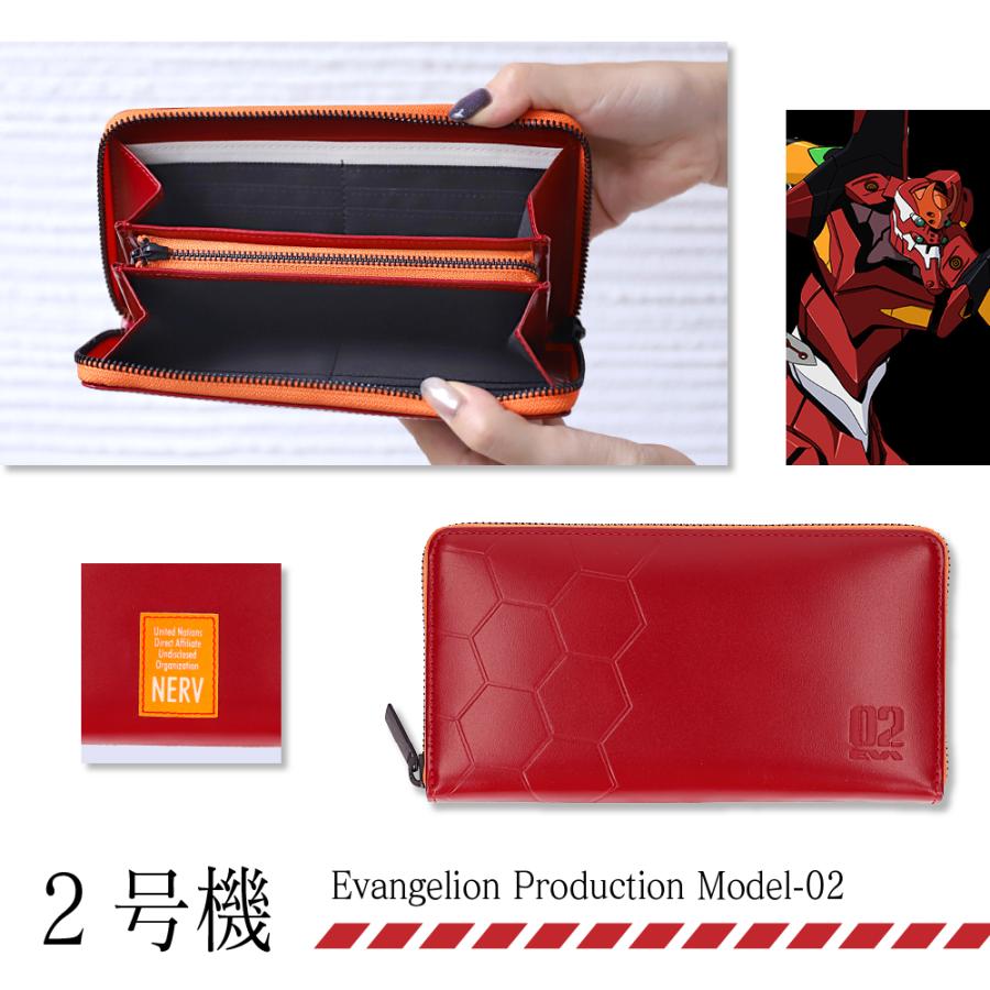 長財布 エヴァンゲリオン コラボ 革財布 牛革 綾波レイ 碇シンジ