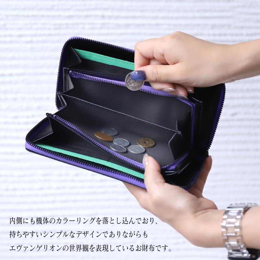 長財布 エヴァンゲリオン コラボ 革財布 牛革 綾波レイ 碇シンジ