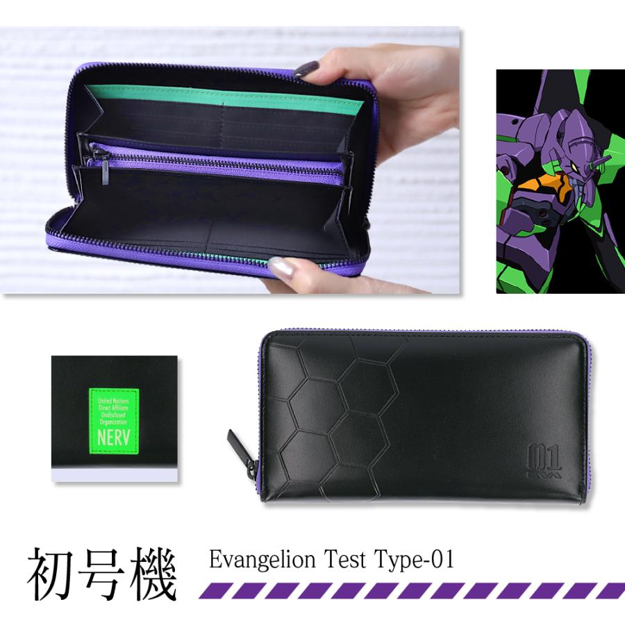 長財布 エヴァンゲリオン コラボ 革財布 牛革 綾波レイ 碇シンジ