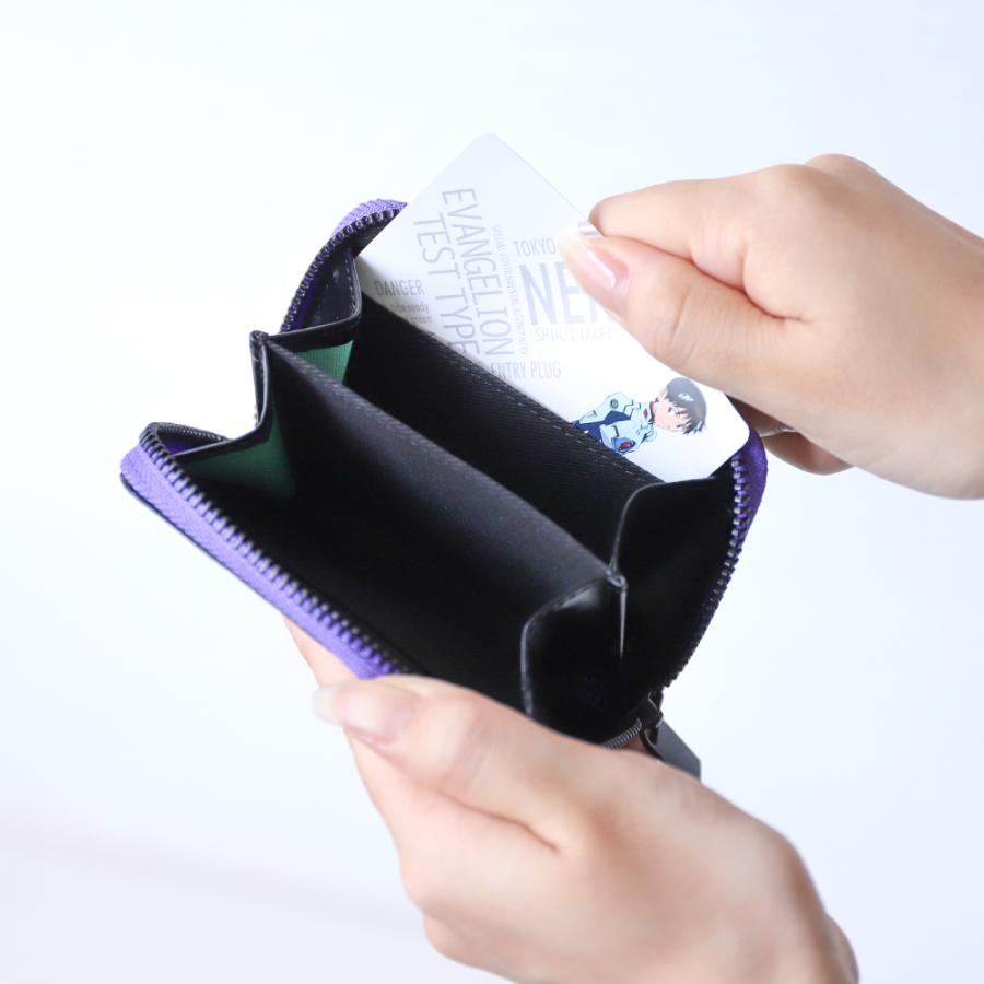 ミニ財布 コンパクト 本革 EVANGELION エヴァンゲリオン カード入れ コインケース |  | 11