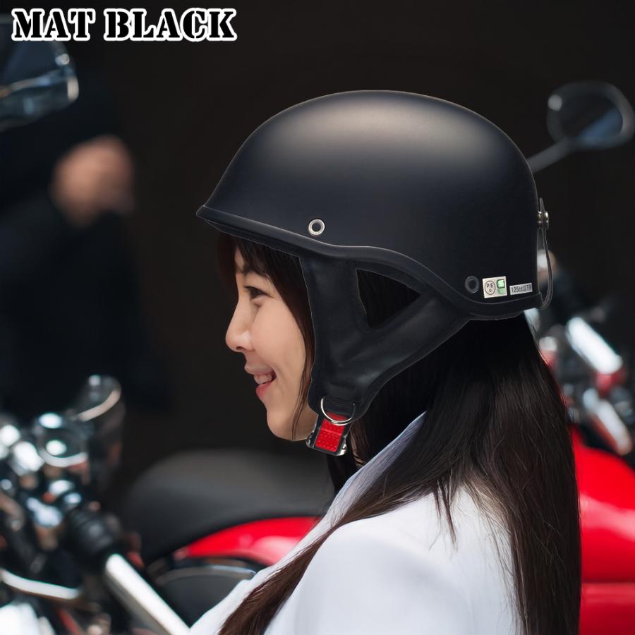 バイク ヘルメット 半キャップ ハーフヘルメット EAGLE WING EW77 Freeサイズ (57-60cm未満) メンズ レディース PSC SG規格 125cc以下 | リード工業 | 11