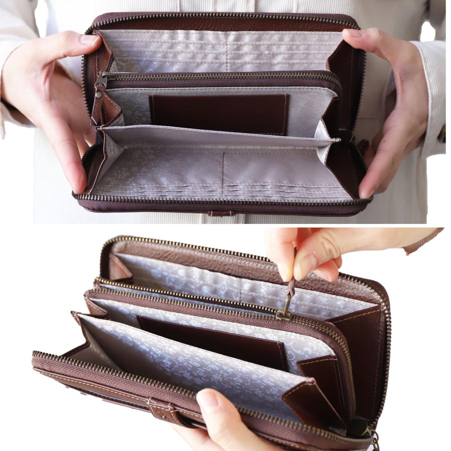 長財布 本革 レディース 日本製 レザー ファスナー 金運 カード収納 felando プレゼント ギフト |  | 07