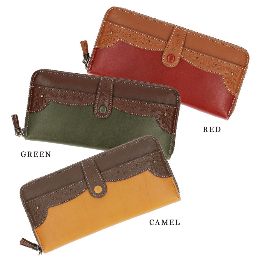 長財布 本革 レディース 日本製 レザー ファスナー 金運 カード収納 felando プレゼント ギフト |  | 12