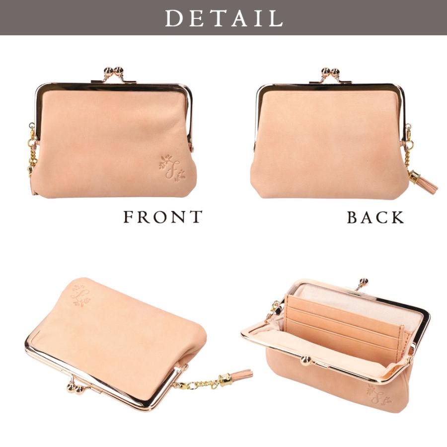 牛レザーがま口二つ折り財布 楽天市場】がま口二つ折りラウンド財布【X＿ナマラカーフ】本革 革財布