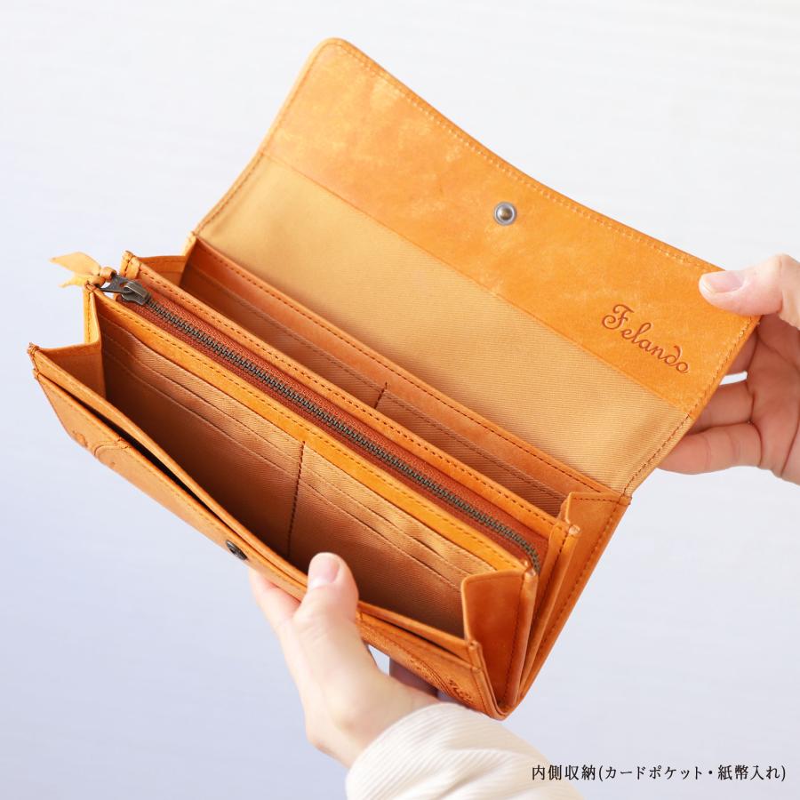 長財布 本革 レディース レザー 小銭入れ 金運 カード収納 大容量 felando プレゼント ギフト |  | 09