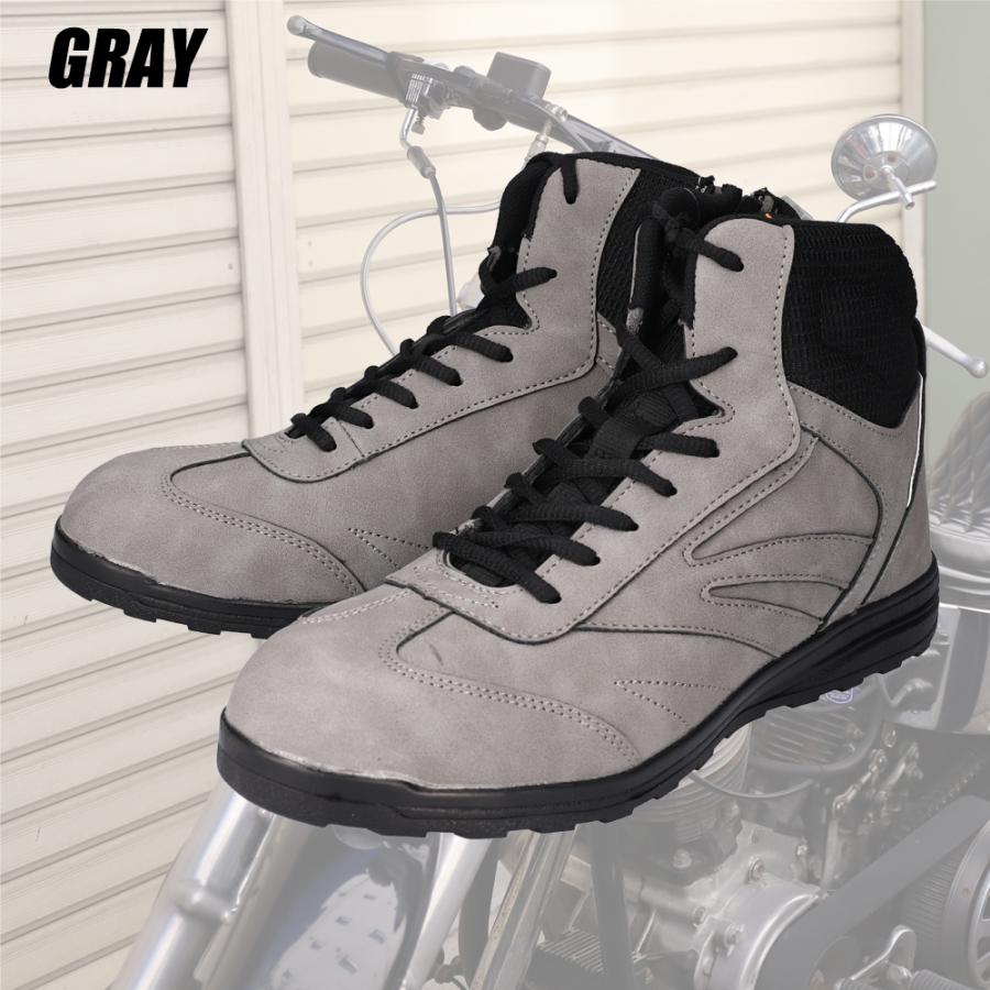 ライディングシューズ スニーカー バイク ライディングスニーカー ミドルカット スニーカー バイク ライディング シューズ 普段履き ウイズ 3E | ブランド登録なし | 03