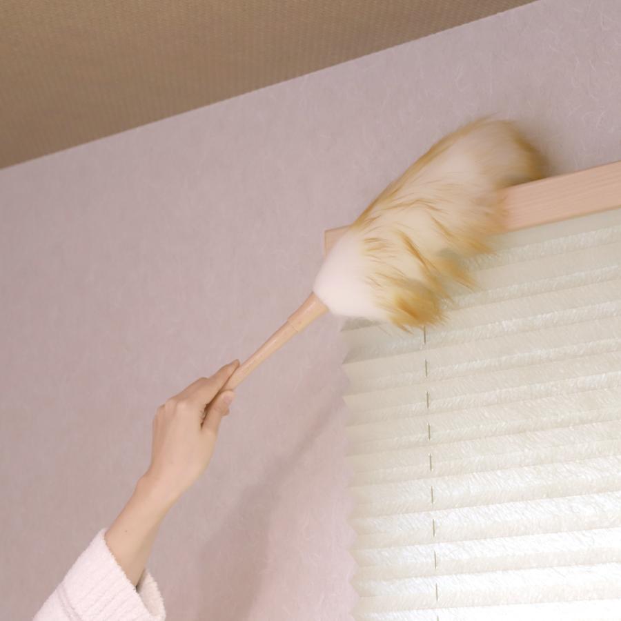 ウールダスター はたき ほこり取り ハンディモップ ハンディダスター 本革ひも ブラシ 静電気 部屋掃除 ウール 羊毛 道具 雑貨 |  | 06