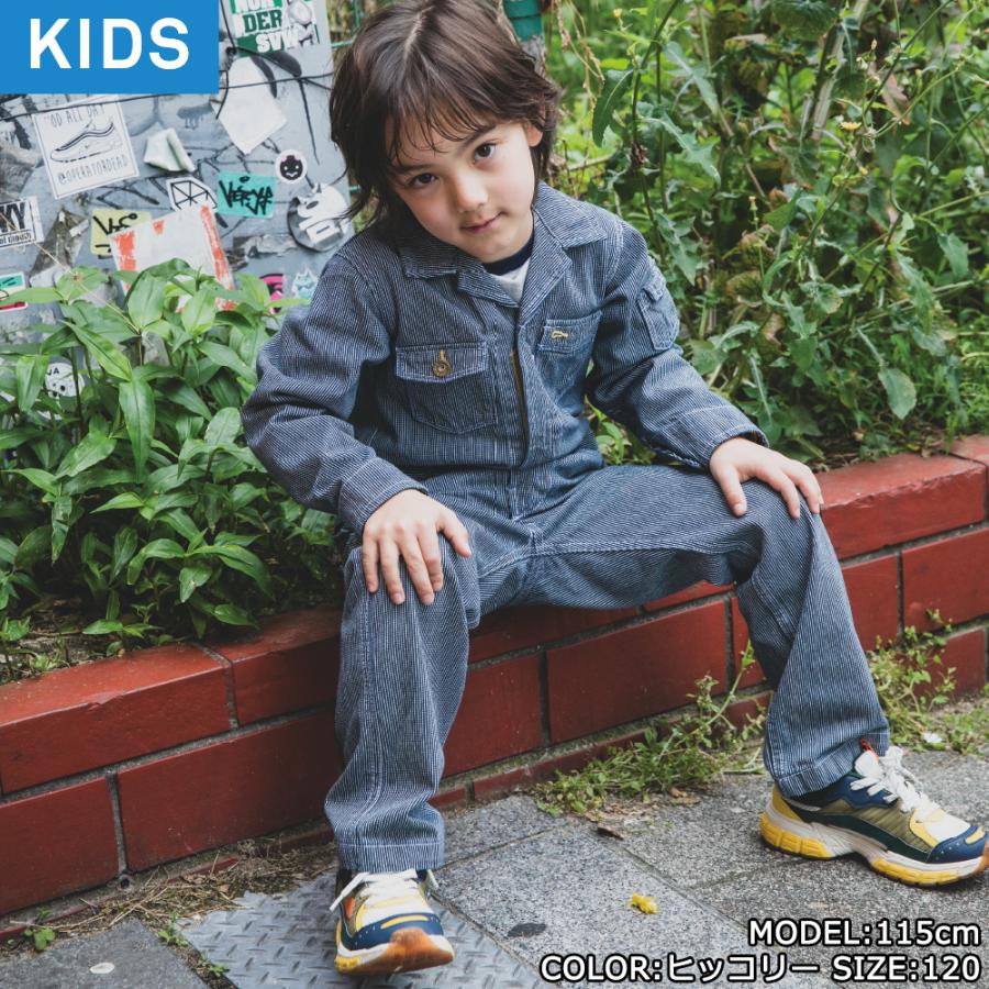 バイク ウェア ツナギ GRACE ENGINEER'S ヒッコリー 18サイズ つなぎ つなぎ服 冬 アメリカン おしゃれ メンズ レディース キッズ ジュニア 防寒 防風 酪農 | ブランド登録なし | 14