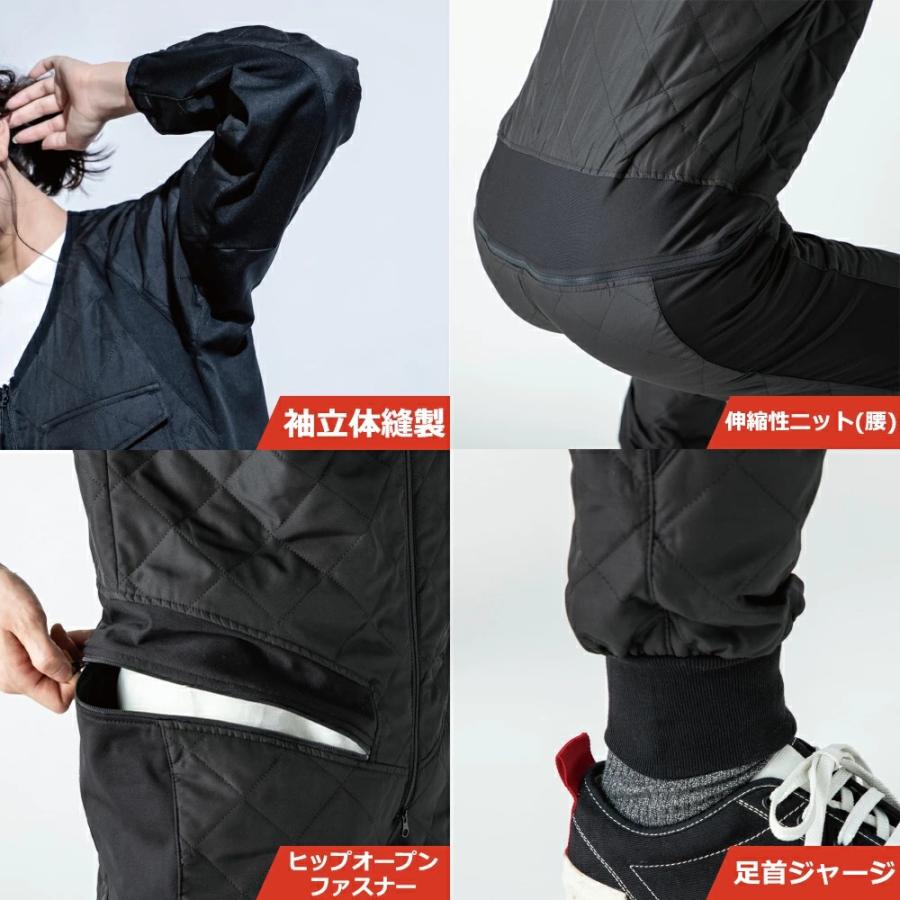 バイク ウェア インナーツナギ 長袖 GRACE ENGINEER'S ブラック 9サイズ 上下 防寒 防風 メンズ レディース キャンプ アウトドア ツーリング オートバイ | ブランド登録なし | 06