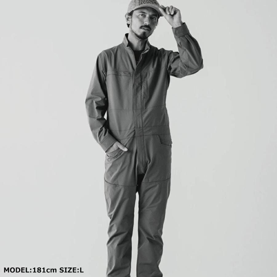 バイク ウェア ツナギ GRACE ENGINEER'S 3色 7サイズ ジャケット 上下 防寒 防風 冬 アメリカン おしゃれ メンズ レディース エアストレッチツナギ | ブランド登録なし | 11