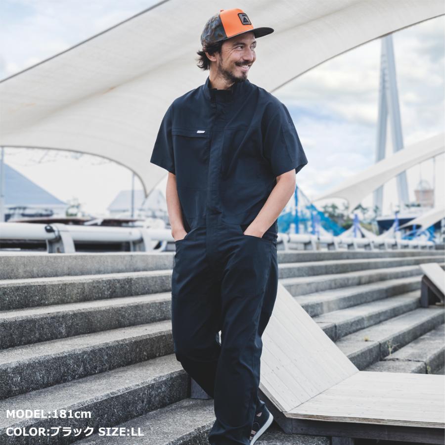 バイク ウェア ツナギ つなぎ 春 夏 長袖 半袖 ヒップオープン グリッドエアーツナギ アメリカン おしゃれ メンズ レディース GRACE ENGINEER'S 3色 7サイズ | ブランド登録なし | 11