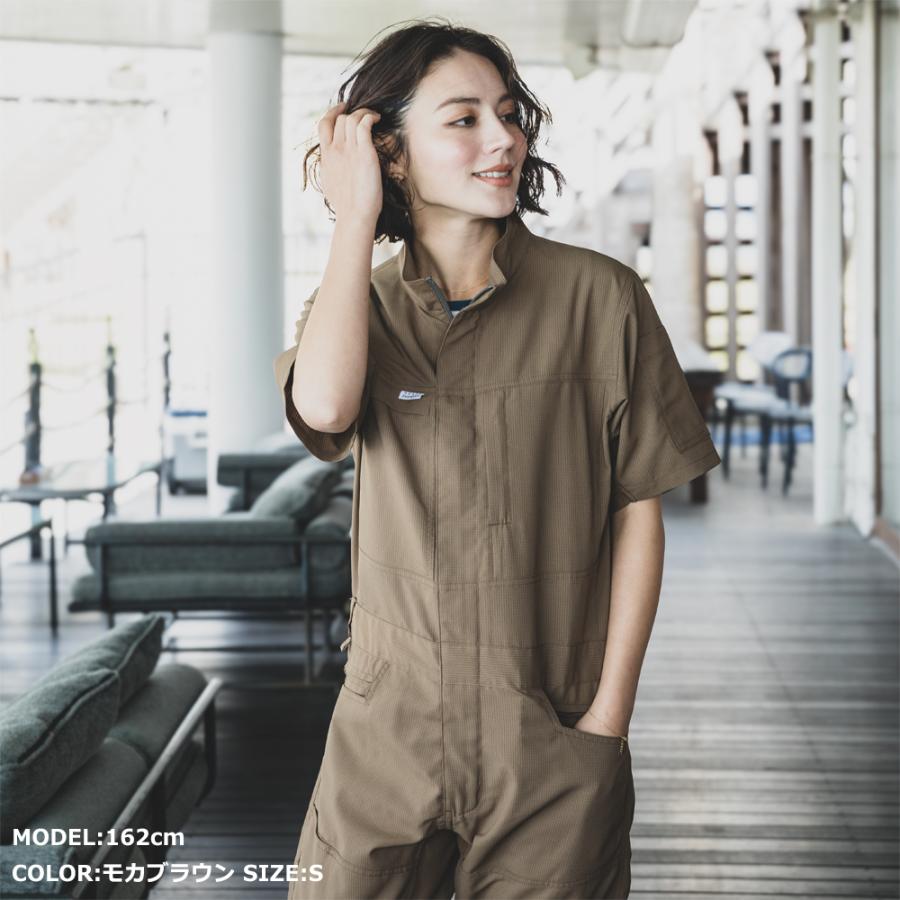 バイク ウェア ツナギ つなぎ 春 夏 長袖 半袖 ヒップオープン グリッドエアーツナギ アメリカン おしゃれ メンズ レディース GRACE ENGINEER'S 3色 7サイズ | ブランド登録なし | 09