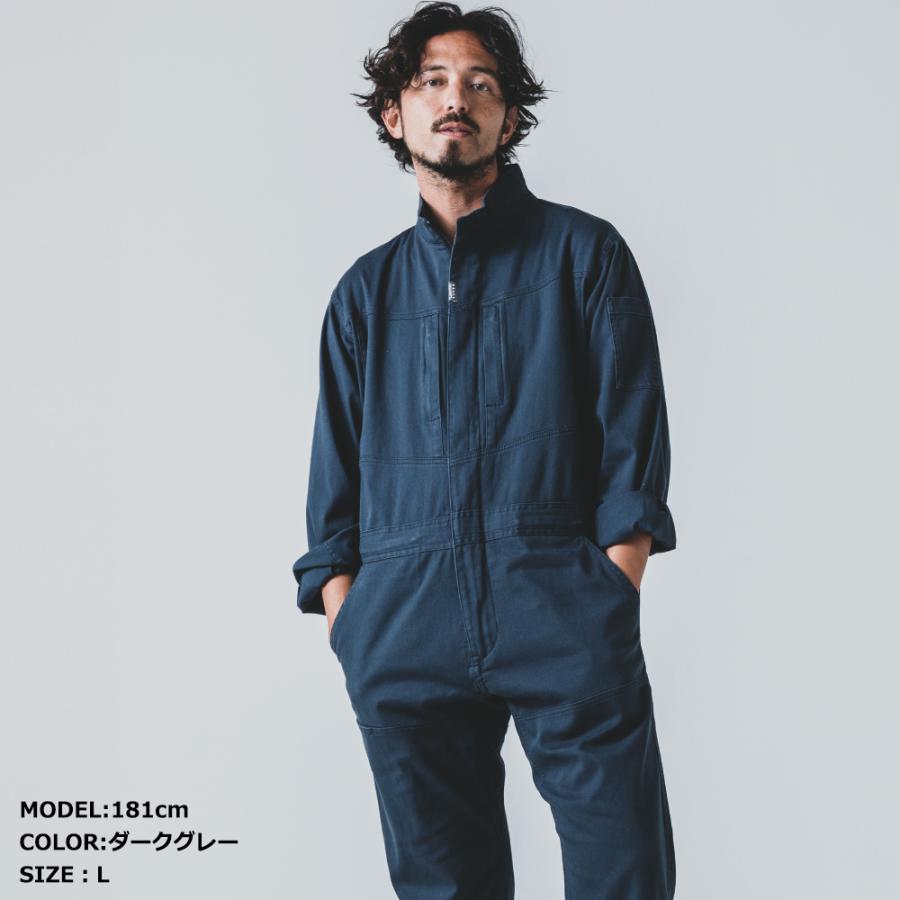 バイク ウェア ツナギ つなぎ オールシーズン対応 ヒップオープン フレックスコットンツナギ おしゃれ メンズ レディース GRACE ENGINEER'S 3色 8サイズ | ブランド登録なし | 08