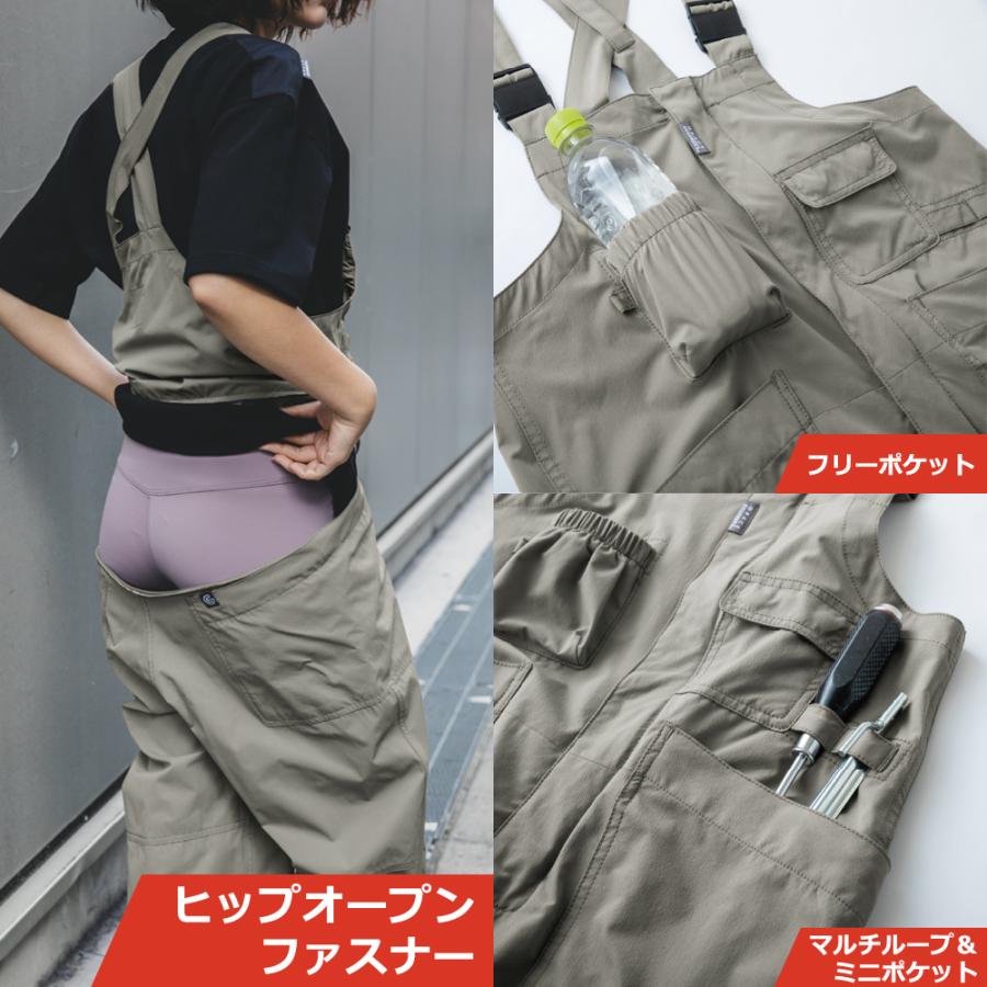 バイク ウェア サロペット オーバーオール 春 夏 ヒップオープン ボーダレスデッキパンツ おしゃれ メンズ レディース GRACE ENGINEER'S 3色 5サイズ | ブランド登録なし | 07