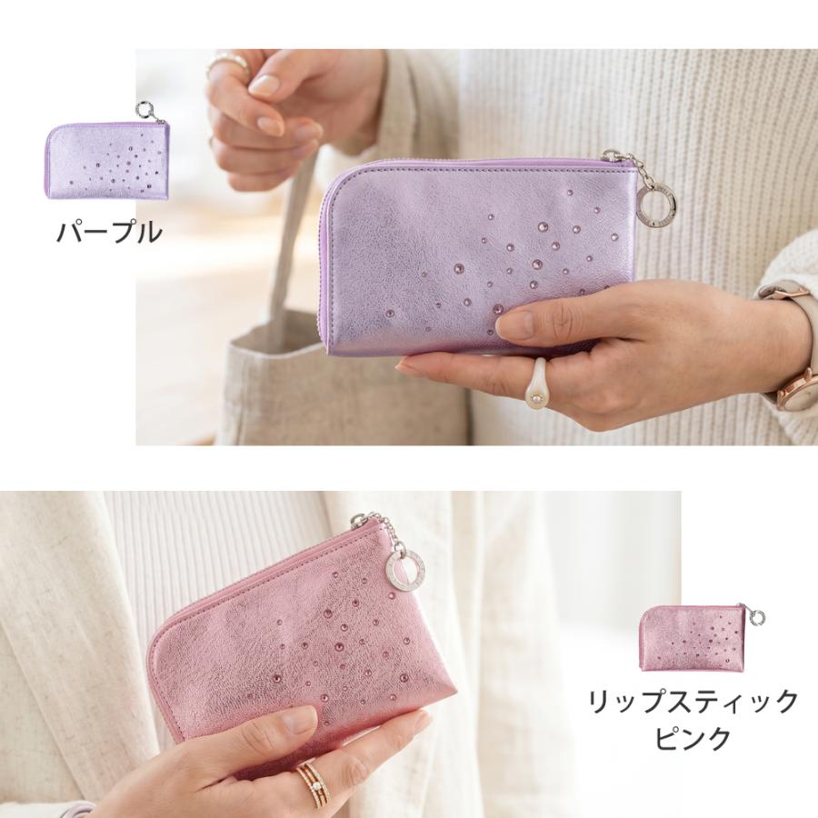 ミニ財布 レディース 本革 コンパクト 薄い 日本製 スワロフスキー ブランド ビージュエルド | Bejoueld | 17