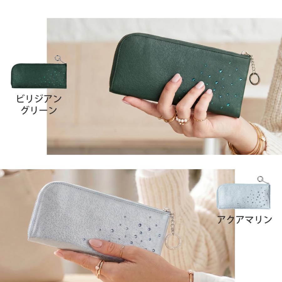 長財布 レディース 薄い 本革 大容量 日本製 スワロフスキー ブランド ビージュエルド | Bejoueld | 26
