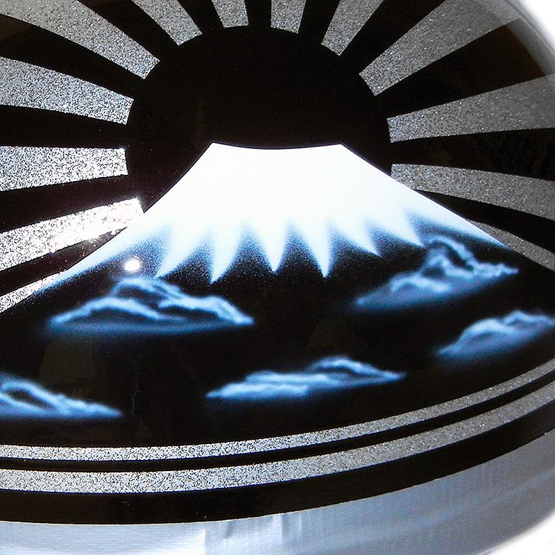 ドリーム カスタムペイント コルク半キャップ ヘルメット 富士日章