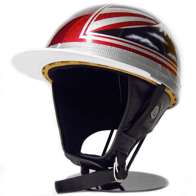 ドリーム カスタムペイント コルク半キャップ ヘルメット 富士日章