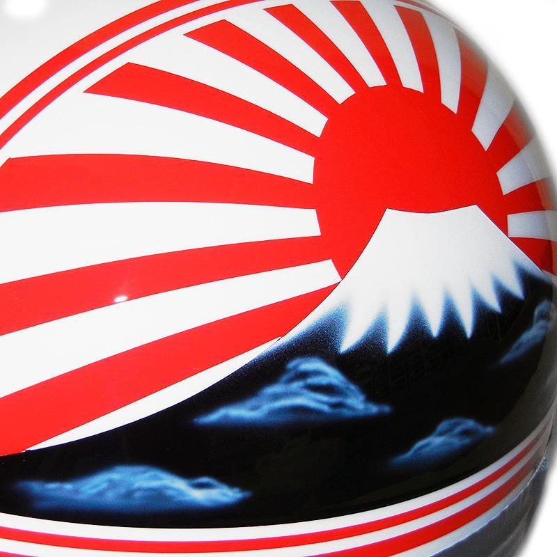 バイクヘルメット コルク半キャップ ドリーム カスタムペイント 富士日