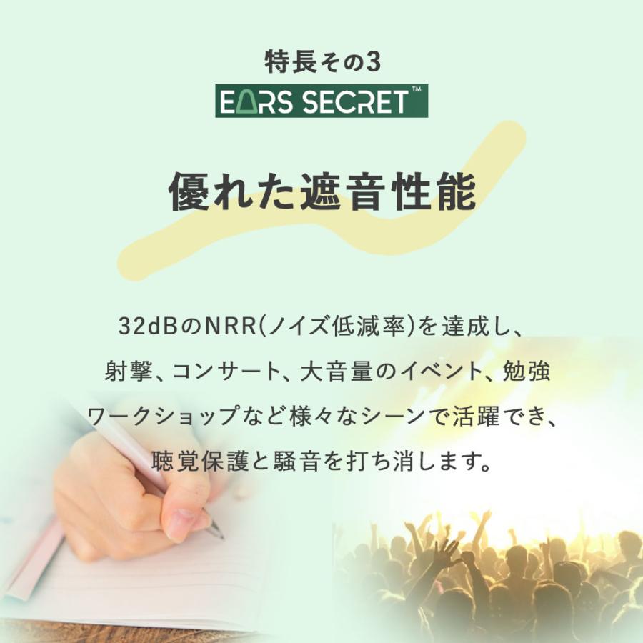 耳栓 睡眠用  高性能 遮音 25ペア お得セット 高品質低反発フォーム Ears Secret ウレタン素材 Candela キャンデラ ピンク ESCD25 睡眠 遮音 聴覚過敏 飛行機 | ブランド登録なし | 03