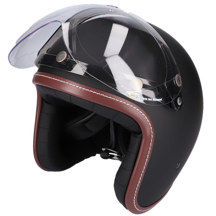 スモールジェットヘルメット シールドセット マットブラック